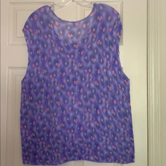 NWOT gorgeous two-piece tank and blouse set (plus) - Picture 2 of 4